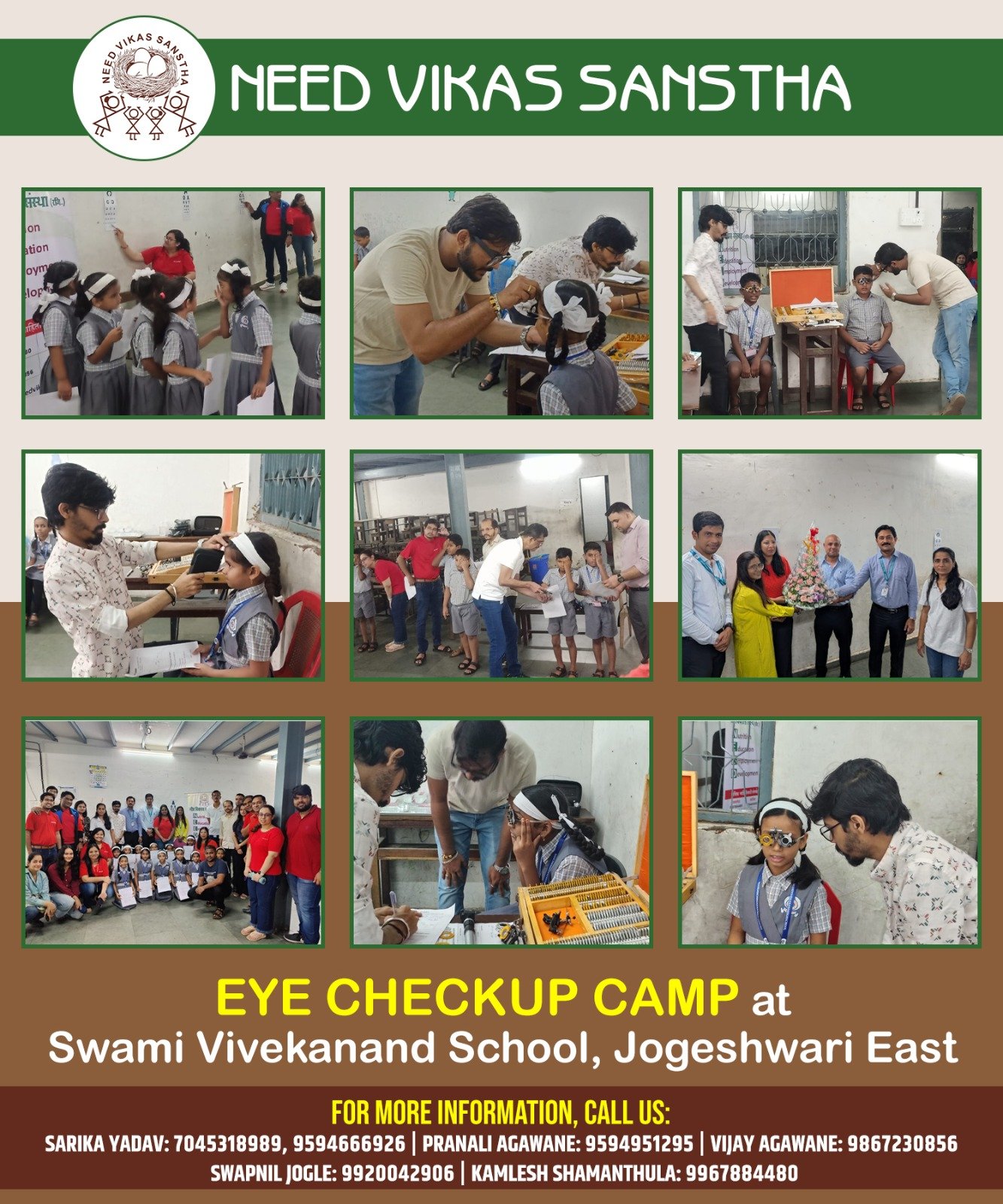 Eye Check-Up Camp at Swami Vivekanand Hi...